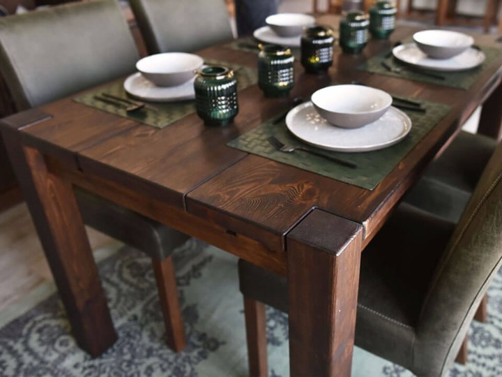 Stół drewniany sosnowy woskowany Rustyk 1 Wysokość 78 cm Sosna Drewno Kształt blatu Prostokątny