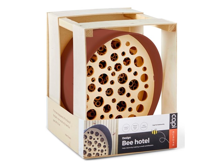 Czerwony domek dla pszczół Big pots Bamboo Drewno Kategoria Karmniki Domki dla owadów Tworzywo sztuczne Kolor Brązowy