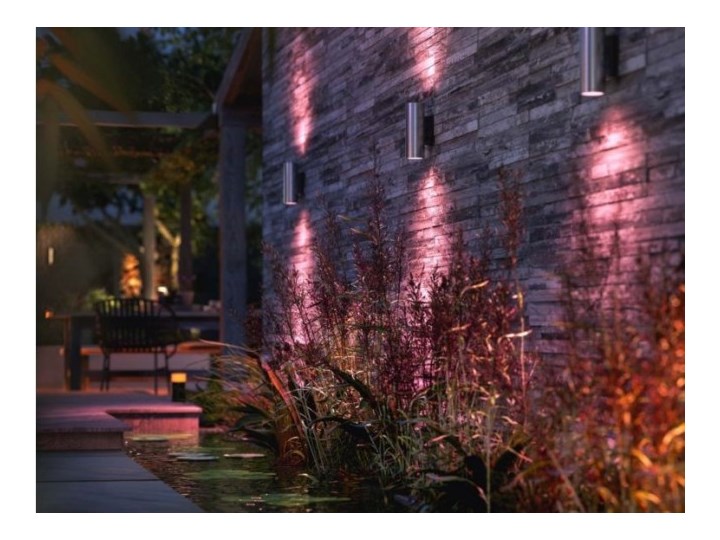 Lampa led Philips Hue AppearWACA EU wall lantern inox 2x8 Kinkiet ogrodowy Kategoria Lampy ogrodowe