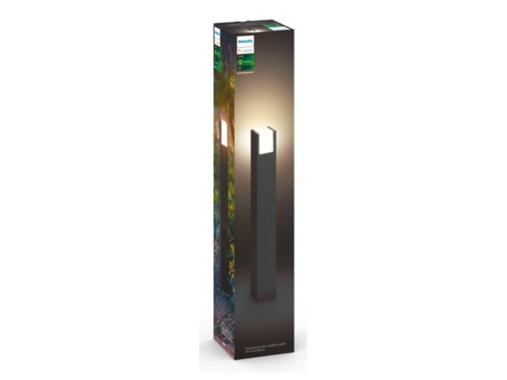Lampa led Philips Hue FuzoWhite EU post black 1x15W 24V Kinkiet ogrodowy Latarnia Kolor Biały Kolor Czarny