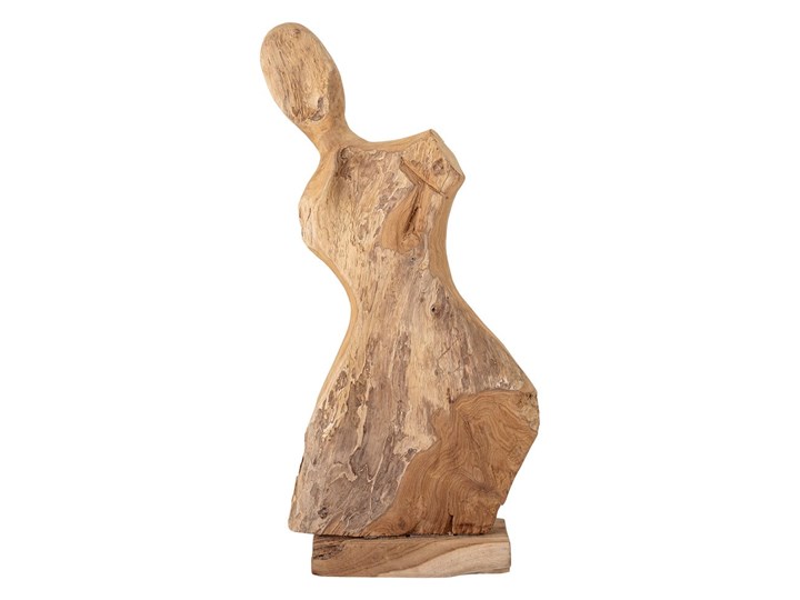 Figurka z drewna tekowego Bloomingville Lenoa, wys. 70 cm Drewno Kategoria Figury i rzeźby Kolor Beżowy