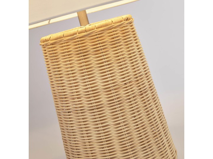 Lampa stołowa Kimjit rattan Kolor Biały Kategoria Lampy stołowe