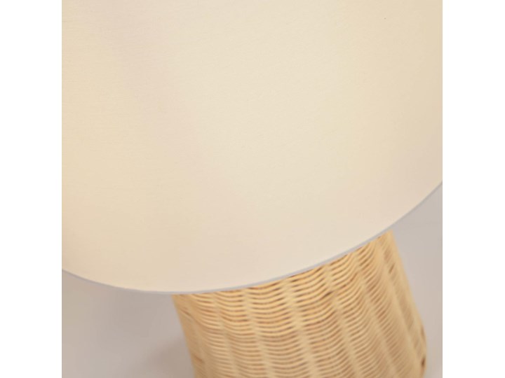 Lampa stołowa Kimjit rattan Kolor Biały Kategoria Lampy stołowe