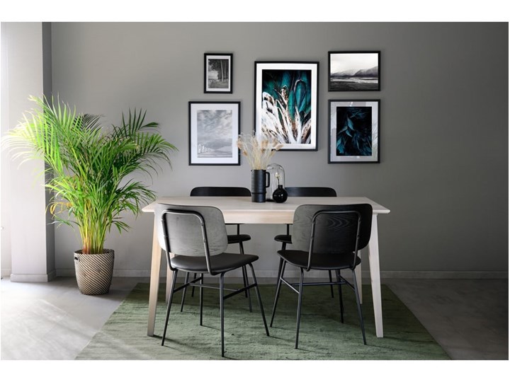 Lakierowany matowy stół z drewna dębowego Rowico Mimi, 140 x 90 cm Drewno Kolor Beżowy