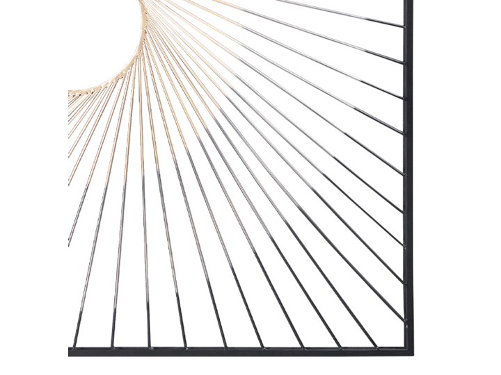 Złoto-czarna dekoracja ścienna 90 x 90 cm TOYJ19-394 Kolor Złoty Pomieszczenie Salon