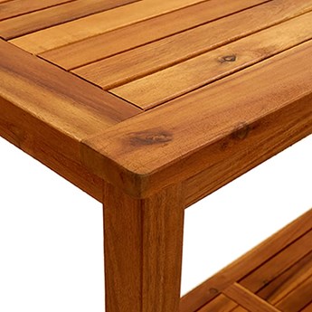 vidaXL Ogrodowy stolik konsolowy, 110x40x75 cm, lite drewno akacjowe