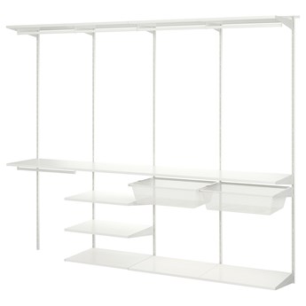 IKEA BOAXEL Kombinacja szafy, biały, 250x40x201 cm