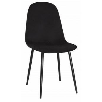 Krzesło Fox III Velvet aksamit czarne