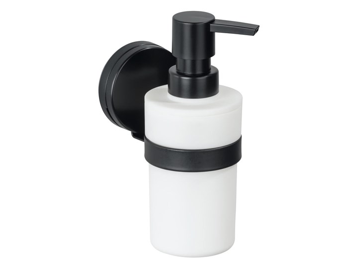Czarno-biały ścienny dozownik do mydła Wenko Static-Loc® Plus