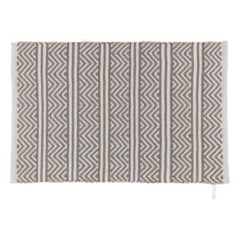Ciemnobeżowy dywanik łazienkowy Wenko Turpan, 80x50 cm