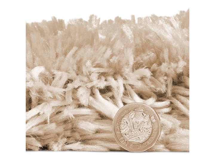 Beżowy ręcznie tkany dywan Think Rugs Polar PL Beige, 60x120 cm Bawełna Prostokątny Mikrofibra Dywany Akryl Pomieszczenie Salon