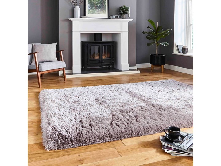 Jasnoszary ręcznie tkany dywan Think Rugs Polar PL Light Grey, 120x170 cm Prostokątny Mikrofibra Dywany Akryl Kategoria Dywany