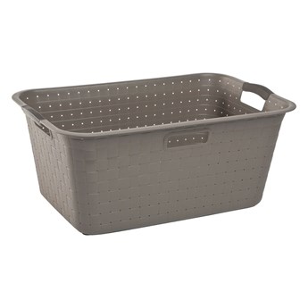Brązowy kosz na pranie Curver Nuance, 40 l