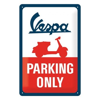 Dekoracyjna tabliczka ścienna Postershop Vespa Parking Only