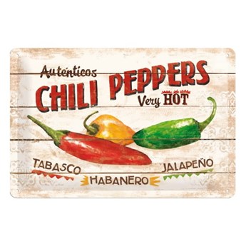 Dekoracyjna tabliczka ścienna Postershop Chilli Peppers