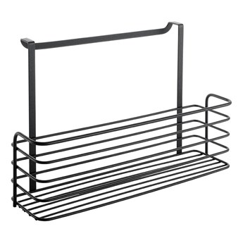 Czarna metalowa półka kuchenna Metaltex Galileo Lava Large