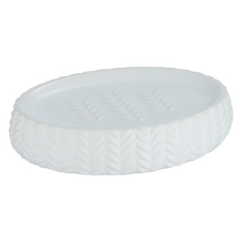Biała ceramiczna mydelniczka Wenko Barinas