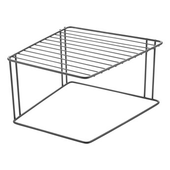 Czarna dodatkowa półka do szafki kuchennej Metaltex Boxe Lava