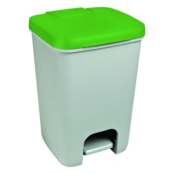 Szaro-zielony kosz na śmieci Curver Essentials, 20 l