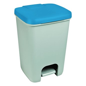 Szaro-niebieski kosz na śmieci Curver Essentials, 20 l