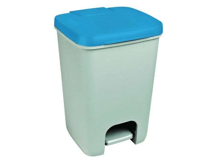 Szaro-niebieski kosz na śmieci Curver Essentials, 20 l