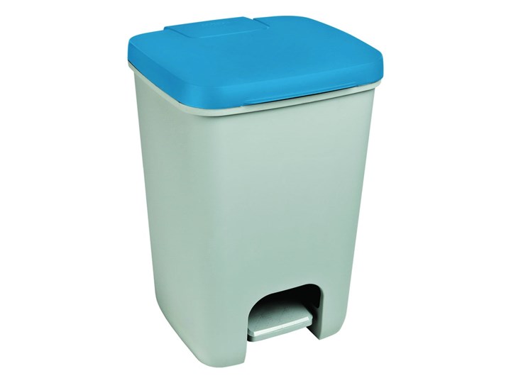 Szaro-niebieski pojemnik na śmieci CURVER Essentials, 20 l Tworzywo sztuczne Kategoria Kosze na śmieci