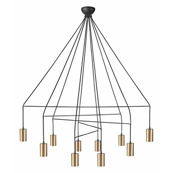 Lampa wisząca nad stół IMBRIA GOLD X 10x GU10 10W | mosiądz