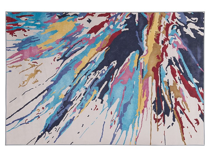 Beliani Dywan wielokolorowy 160 x 230 cm abstrakcyjny wzór salon sypialnia 160x230 cm Dywany Prostokątny Poliester Kategoria Dywany