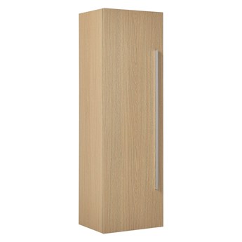 Beliani Szafka wisząca jasne drewno 40 x 35 x 132 cm 4 półki wysoka nowoczesna