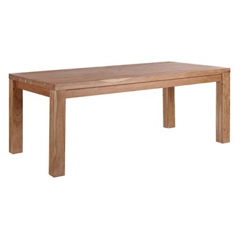 Beliani Stół do jadalni jasne drewno akacjowe prostokątny 180 x 90 cm tradycyjny wiejski