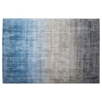 Beliani Dywan ombre niebiesko-szary 140 x 200 cm wiskozowy ręcznie tkany salon sypialnia