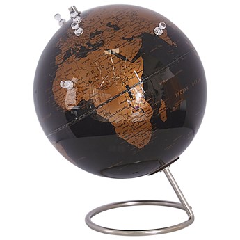 Beliani Figurka dekoracyjna globus czarny miedziany 25 cm z magnesami