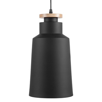 Beliani Lampa sufitowa czarna biała metalowa 189 cm dwukolorowy klosz matowe wykończenie nowoczesna