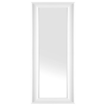 Beliani Lustro ścienne wiszące białe 51 x 141 cm prosta rama styl skandynawski minimalistyczny