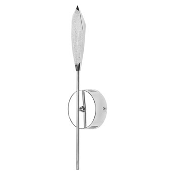 Beliani Kinkiet srebrny metalowy 41 cm LED kształt pochodni ciepła biel glamour
