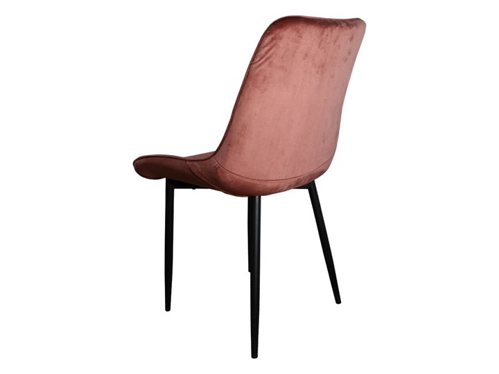 Krzesło różowe DC-6020 welur Tworzywo sztuczne Tapicerowane Metal Tkanina Krzesło inspirowane Kolor Różowy
