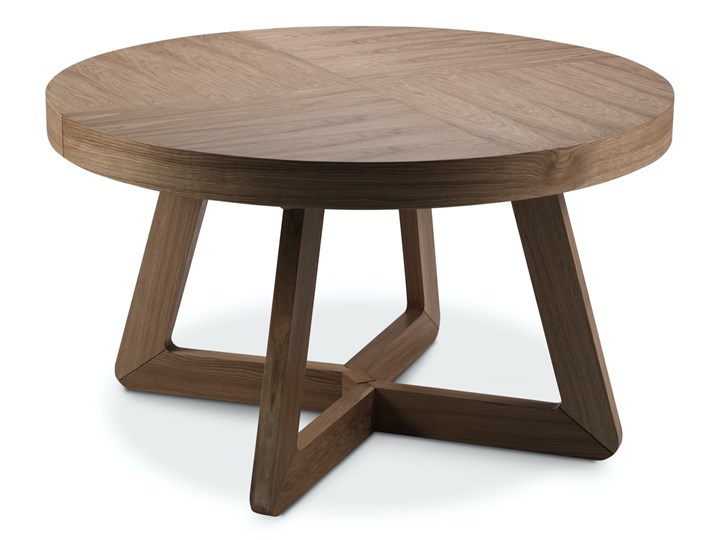 Stół rozkładany brązowy fornirowany 130-230x130 cm Styl Nowoczesny Płyta fornirowana Wysokość 76 cm Liczba miejsc Do 10 osób