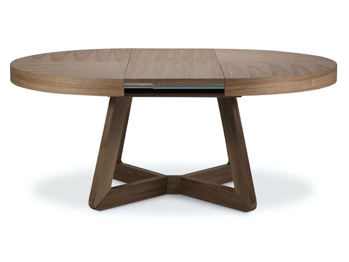 Stół rozkładany brązowy fornirowany 130-230x130 cm Wysokość 76 cm Styl Skandynawski Płyta fornirowana Liczba miejsc Do 10 osób