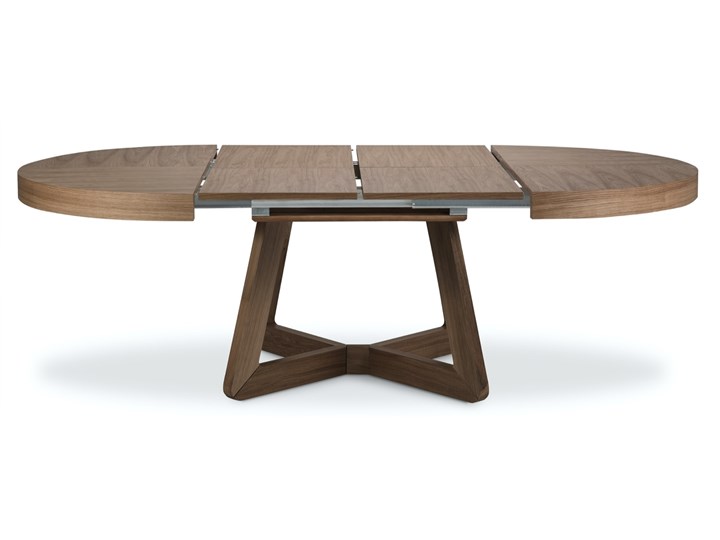 Stół rozkładany brązowy fornirowany 130-230x130 cm Liczba miejsc Do 10 osób Płyta fornirowana Wysokość 76 cm Długość po rozłożeniu 230 cm