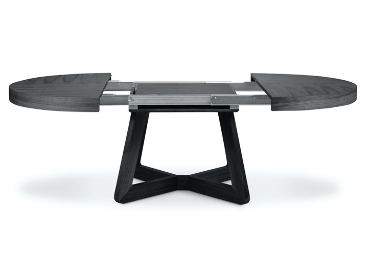 Stół rozkładany Dustin 130-230x130 cm czarny Długość po rozłożeniu 230 cm Rozkładanie Rozkładane