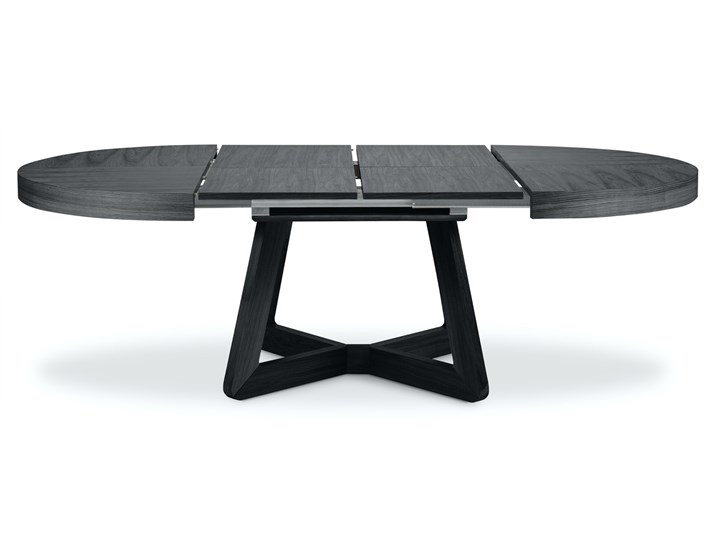 Stół rozkładany Dustin 130-230x130 cm czarny Długość po rozłożeniu 230 cm Rozkładanie Rozkładane