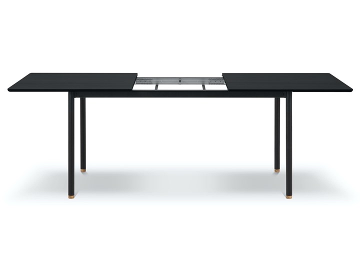 Stół rozkładany Kavir 120-180x80 cm czarny Rozkładanie Rozkładane Długość po rozłożeniu 180 cm