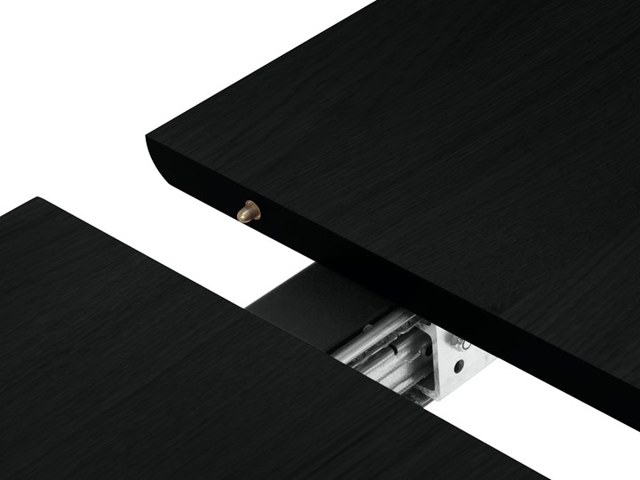 Stół rozkładany Kavir 120-180x80 cm czarny Długość po rozłożeniu 180 cm Rozkładanie Rozkładane
