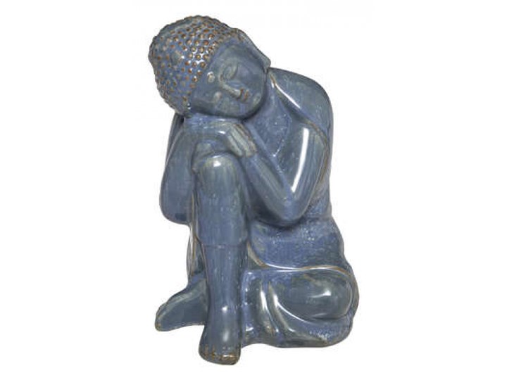 Niebieska figurka ceramiczna Buddy Ceramika Kategoria Figury i rzeźby