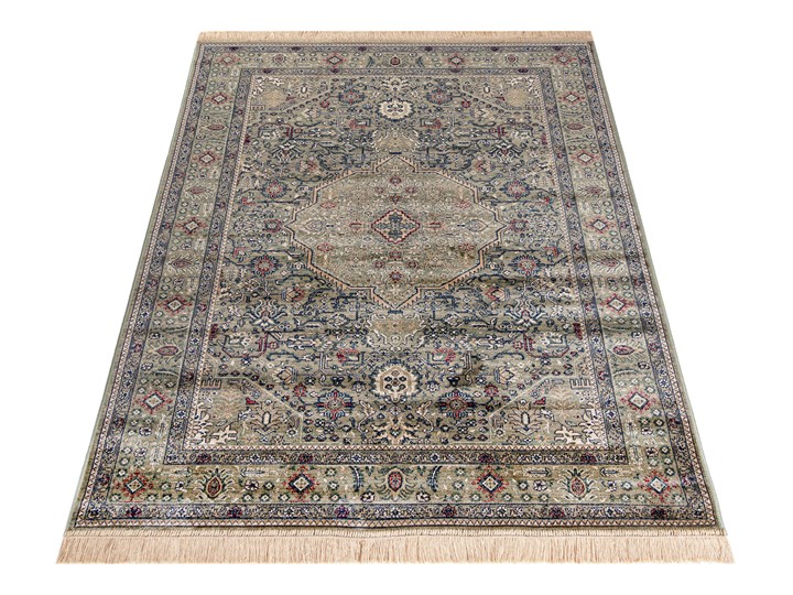 Dywan Klasyczny Orientalny Krótki Włos ze Sztucznego Jedwabiu Isphahan 68575 Dywany Wiskoza 80x150 cm Wełna Prostokątny Pomieszczenie Pokój przedszkolaka