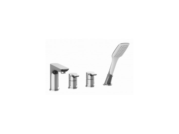 Oxalia Bateria Wannowa 4-Otworowa Chrom