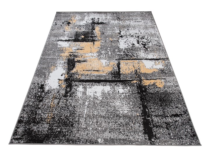 Dywan Nowoczesny Abstrakcyjny Szary 39330 Prostokątny Syntetyk Juta Dywany 160x230 cm Kolor Żółty