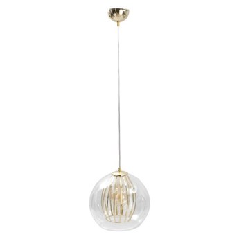 Nowoczesna lampa wisząca GLAMOUR GOLD kula ozdobna