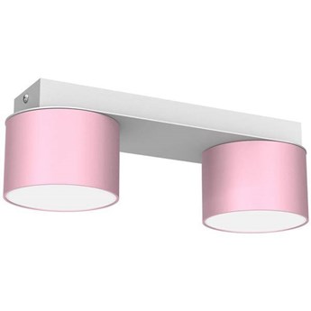 Lampa sufitowa listwa DIXIE PINK 2x GX53 szer. 24cm | różowy