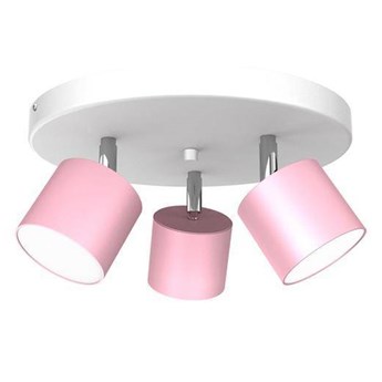 Różowa lampa lampa sufitowa do pokoju dziewczynki DIXIE PINK 3xGX53 szer. 30cm